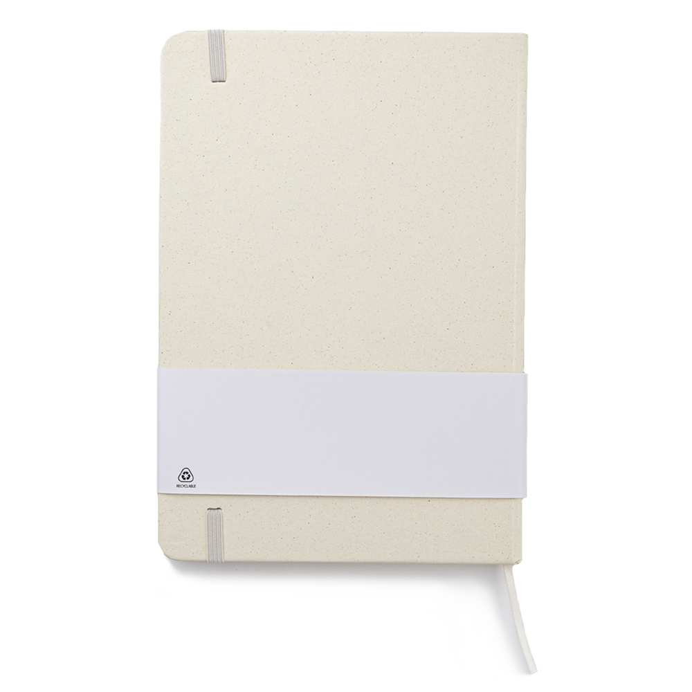 Блокнот из растительного сырья Tutti Frutti в твёрдом переплёте, Цитрусовый-4