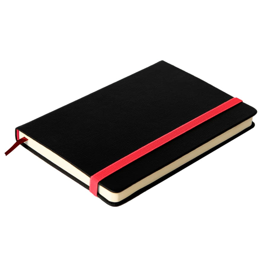 Ежедневник недатированный Ray, формат А5, в клетку, черный, красный-6