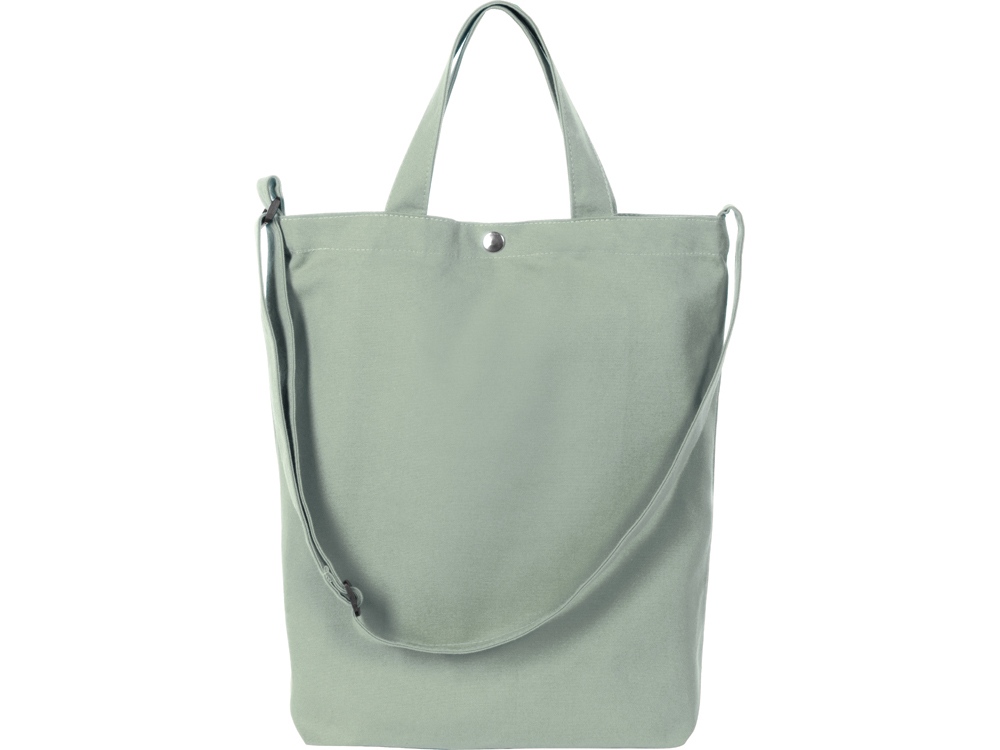 Сумка Helfer из хлопка на кнопке с регулирующейся лямкой, оливковый-2