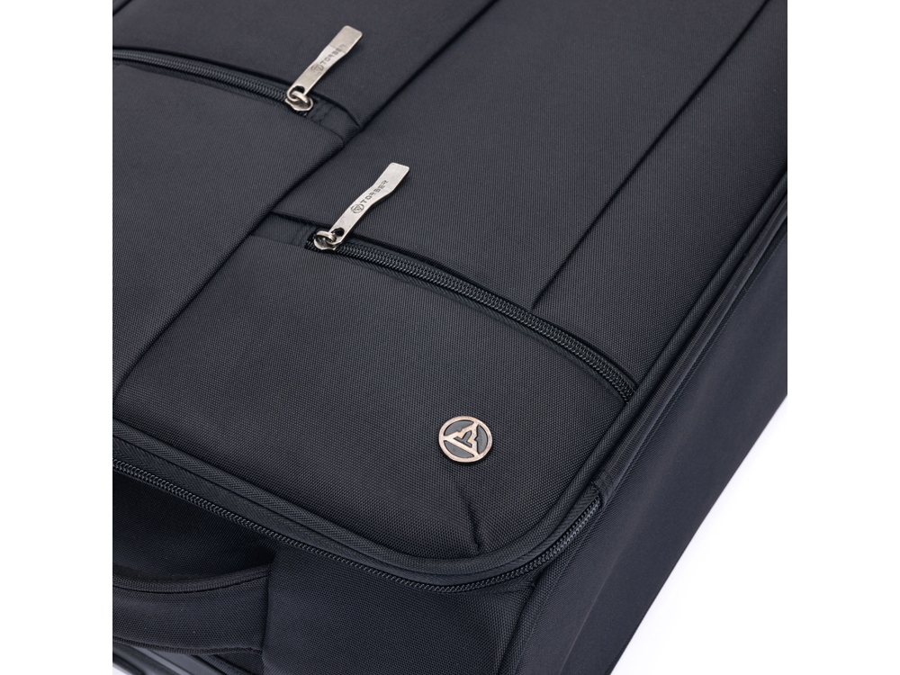 Чемодан TORBER Seyd, чёрный, нейлон 600D, 36,5 х 14 х 54 см, 32 л-8