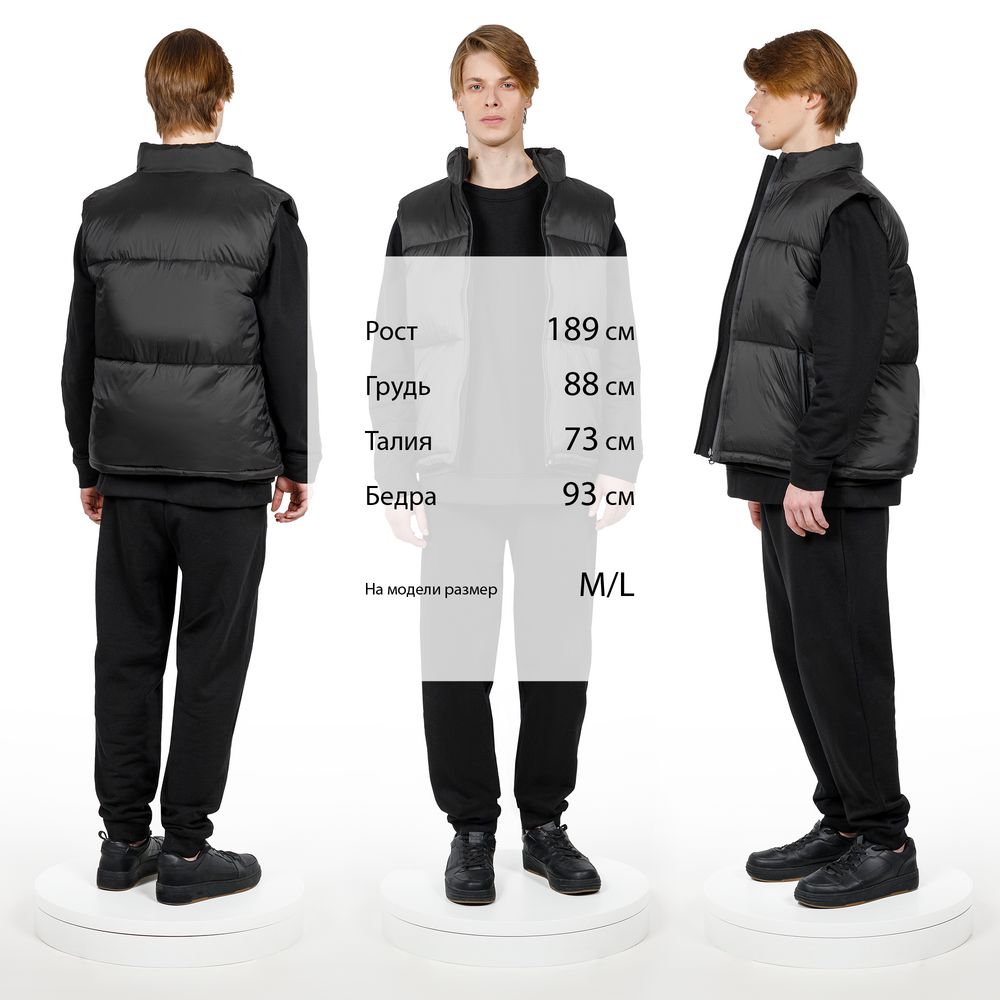 Жилет двусторонний V2, черный-6