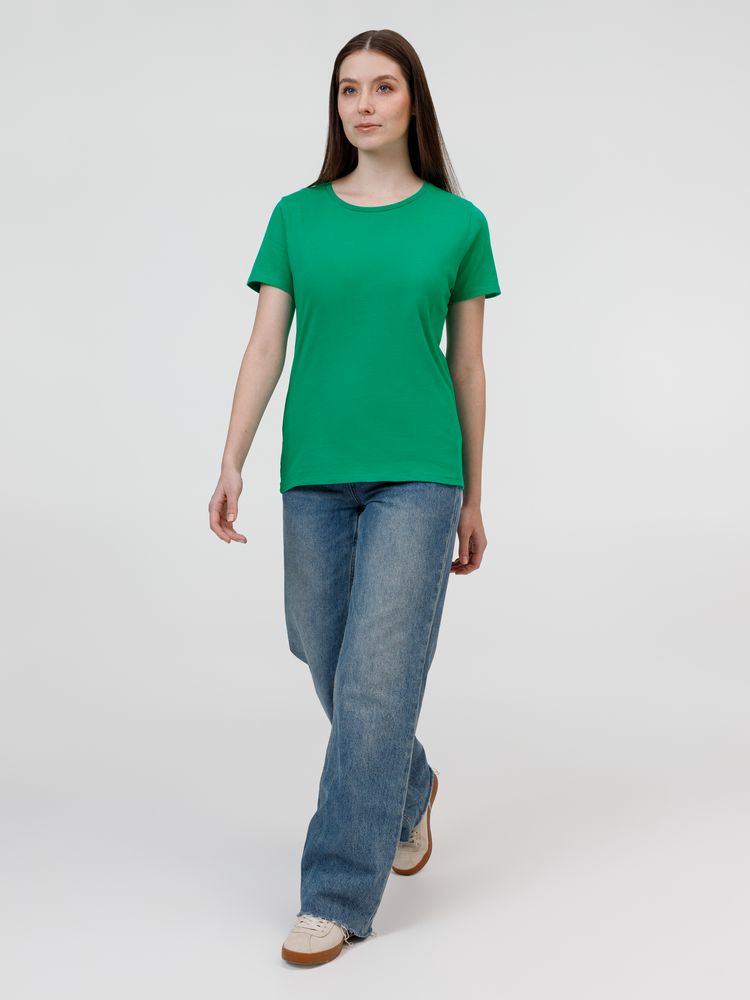 Футболка женская E190 зеленая-3