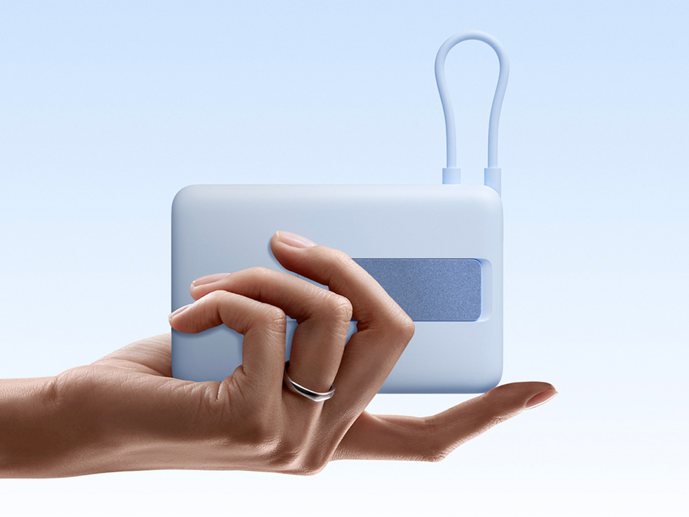 Внешний аккумулятор Xiaomi Magnetic Power Bank 10000 with Built-in Stand Blue-8