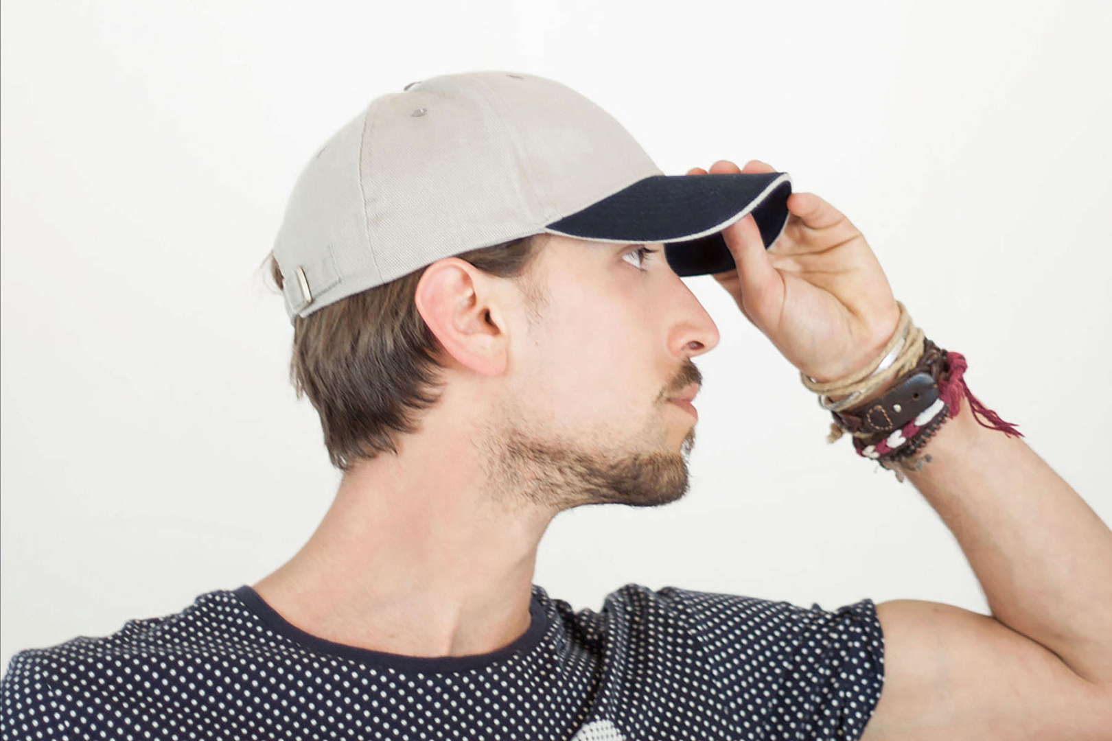 Бейсболка LIBERTY SANDWICH, 6 клиньев, сэндвич, металлическая застежка, темно-синий-1