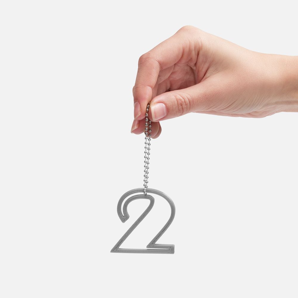 Подвеска Symbol, 3D-печать на заказ, цифра 2-2