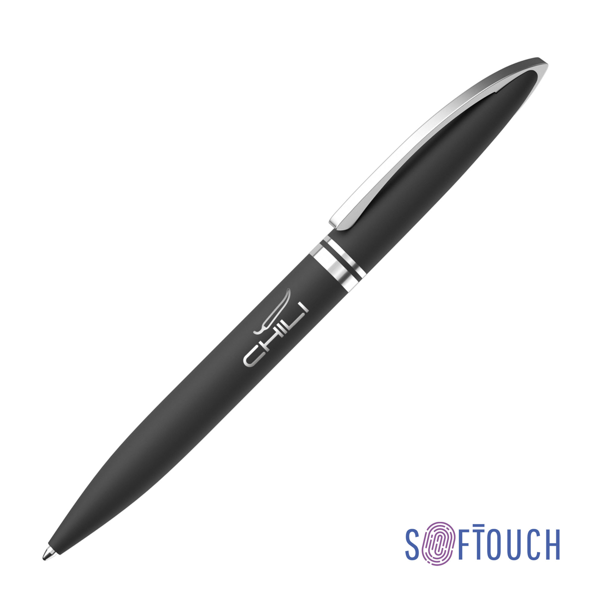 Ручка шариковая "Rocket", покрытие soft touch-0