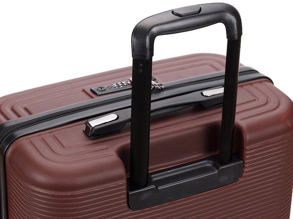 Чемодан TORBER Onego, бордовый, ABS-пластик, 79,5 х 51 х 29 см, 103 л-5