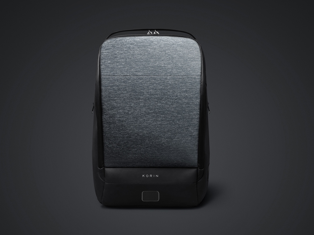 Антикражный рюкзак FlexPackPro для ноутбука 15.6, серый/черный-1