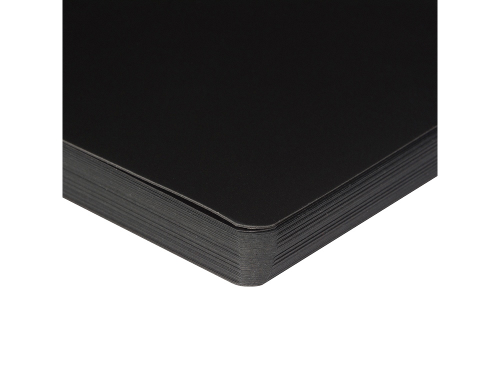 Скетчбук Sketch & Art в мягком переплете 210х140 мм, 48 л. черной бумаги 200 гр., черный-2