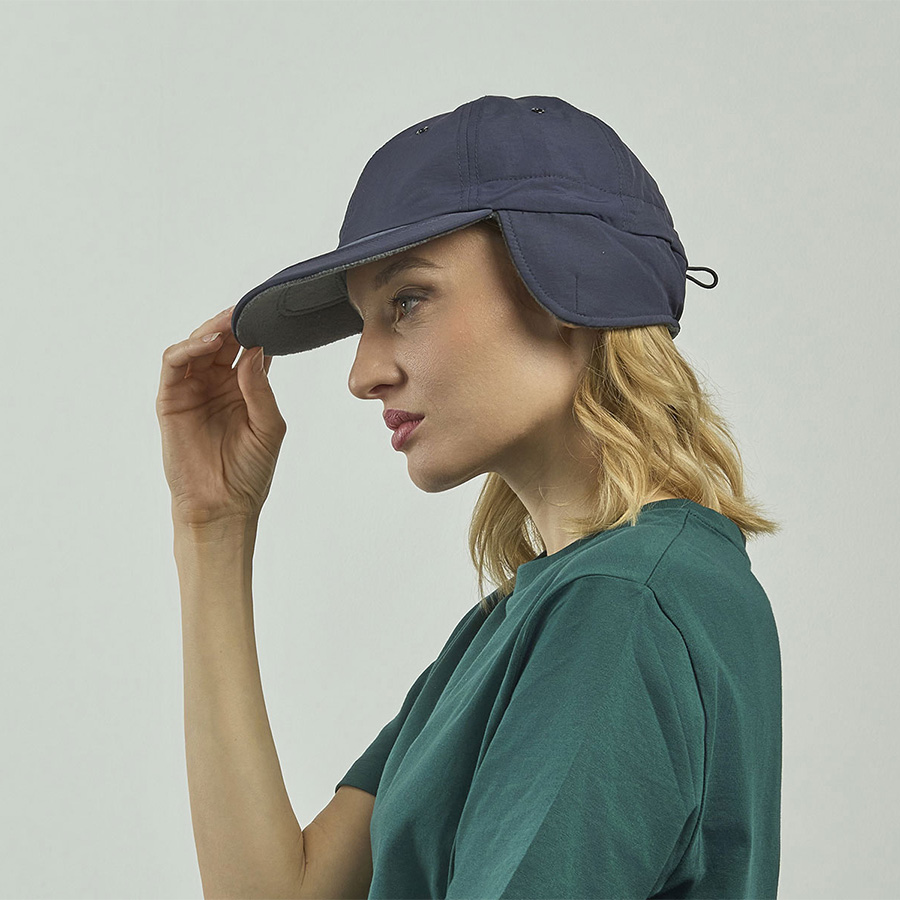 Бейсболка SNOW FLAP STOPPER-S, темно-синий-2