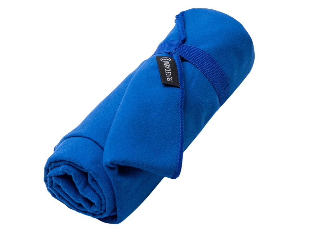 Легкое полотенце Gulpi  из микрофибры RPET с ремешком для складывания, 70*120 см, королевский синий-1