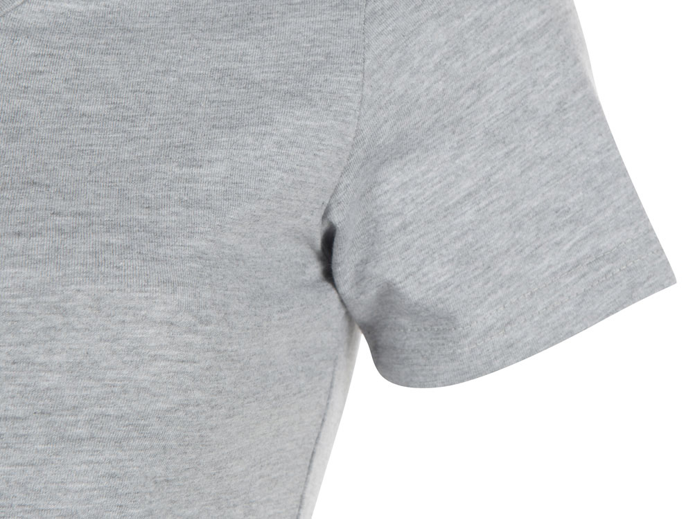 Футболка Heavy Super Club N женская с V-образным вырезом, серый меланж-10