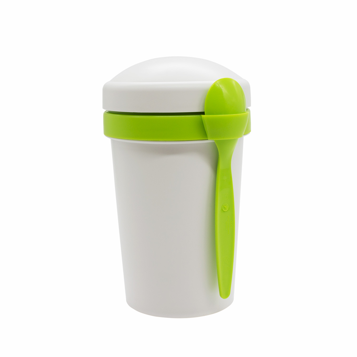 Ланч-бокс Cereal to go Green Line с ложкой (салатовый)-2