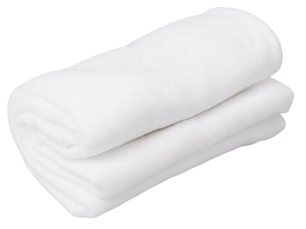 Подарочный набор: кукла фарфоровая, плед флисовый, синий/белый-4