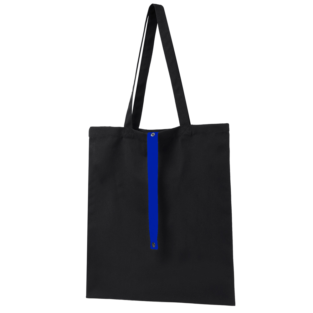 Сумка для покупок Rock’n’ROLL 260 г/м², Чёрный/синий-2