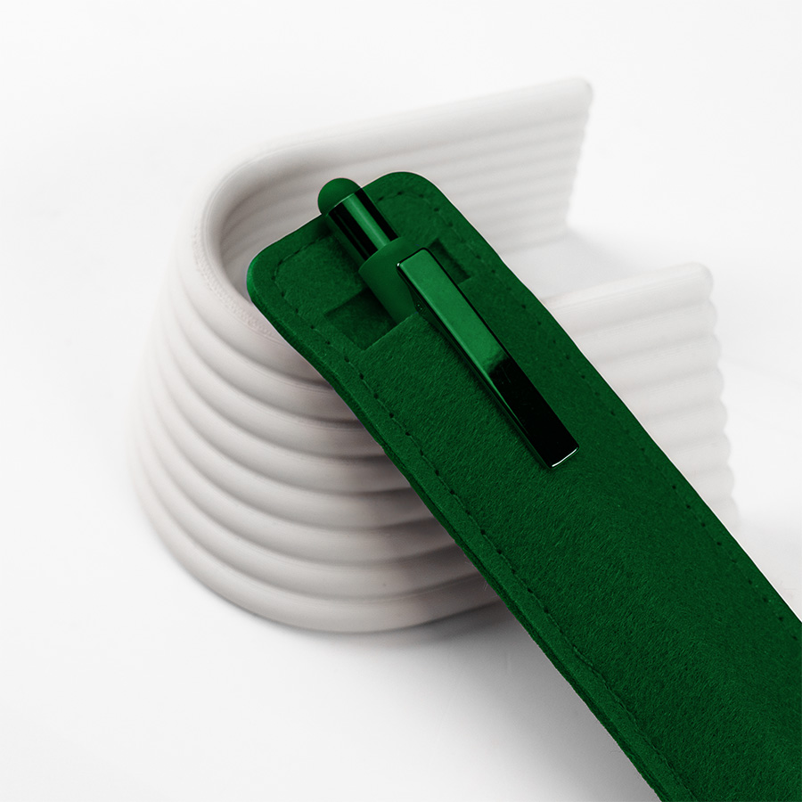 Футляр для одной ручки ELEGY, зеленый-2