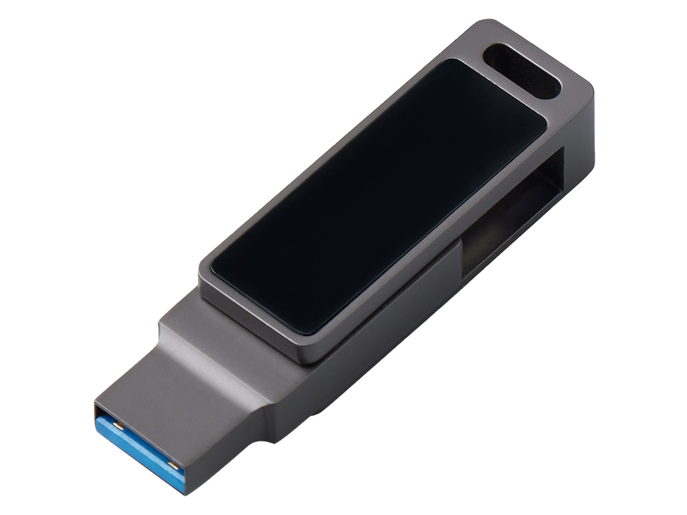 Флешка 32 ГБ USB Type-C и USB 3.0 с подсветкой лого Спинлайт-3