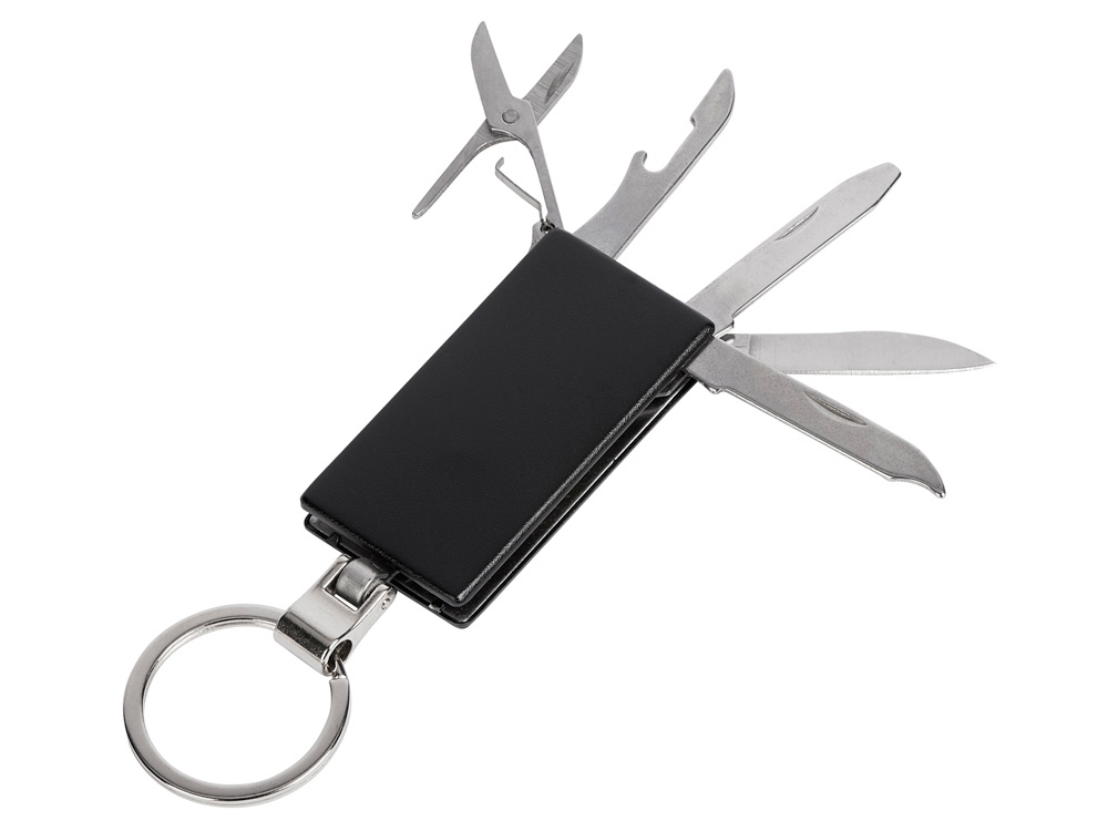Мультитул-брелок 5-в-1 Badge, черный-3