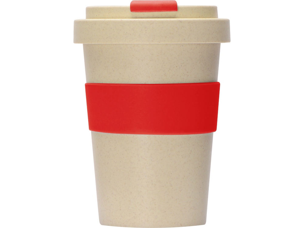 Стакан из пшеничного волокна Flava, красный-1