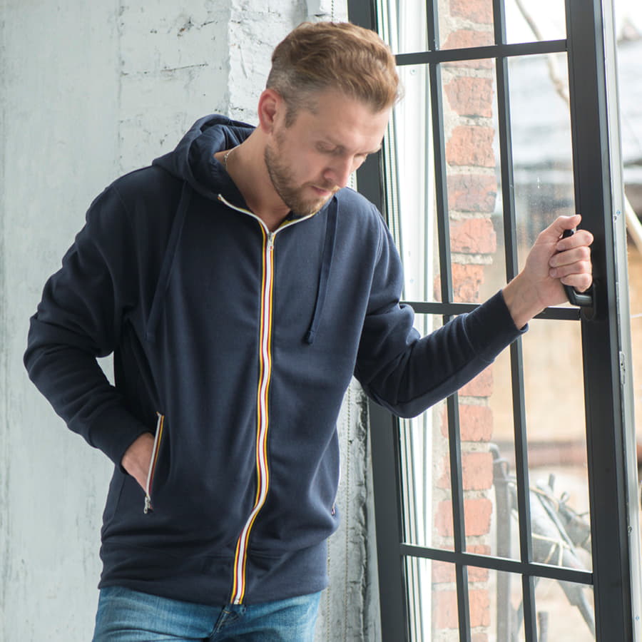 Толстовка мужская с начесом LAS VEGAS MAN 280, темно-серый-9