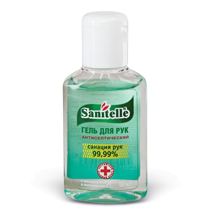 Гель антисептический с экстрактом алоэ и витамином Е, 50 мл флакон, прозрачный-2