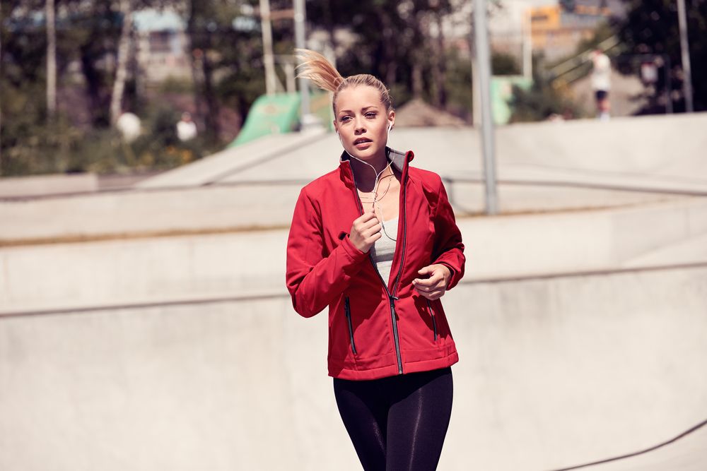 Куртка софтшелл женская Trial Lady, темно-синяя-4