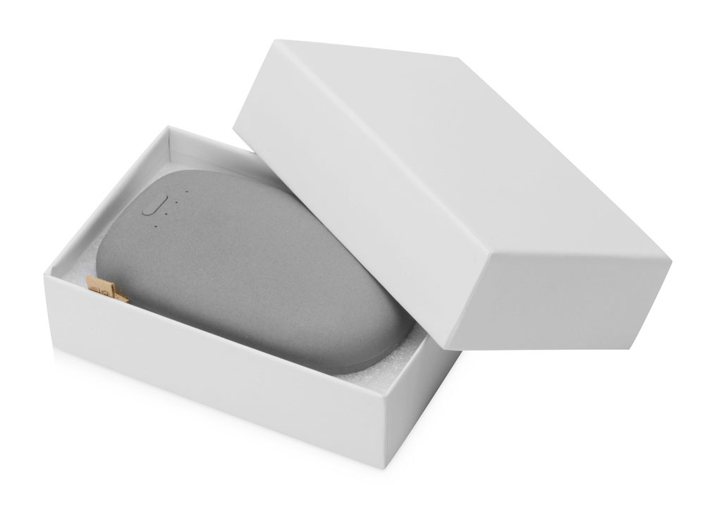 Внешний аккумулятор в форме камня Stone, 10400 mAh, серый-8