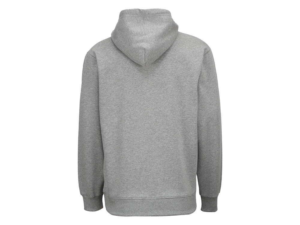 Толстовка с капюшоном оверсайз Lisbon унисекс, серый меланж-12