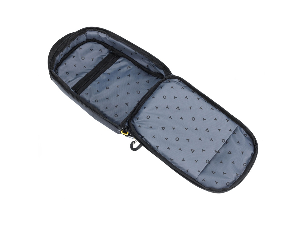 Рюкзак TORBER VOYAGE на одно плечо, серый, полиэстер 900D, 20х10х30 см, 5 л-4