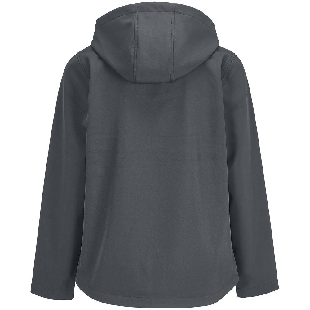 Куртка софтшелл с капюшоном женская Race Women, темно-серая-2