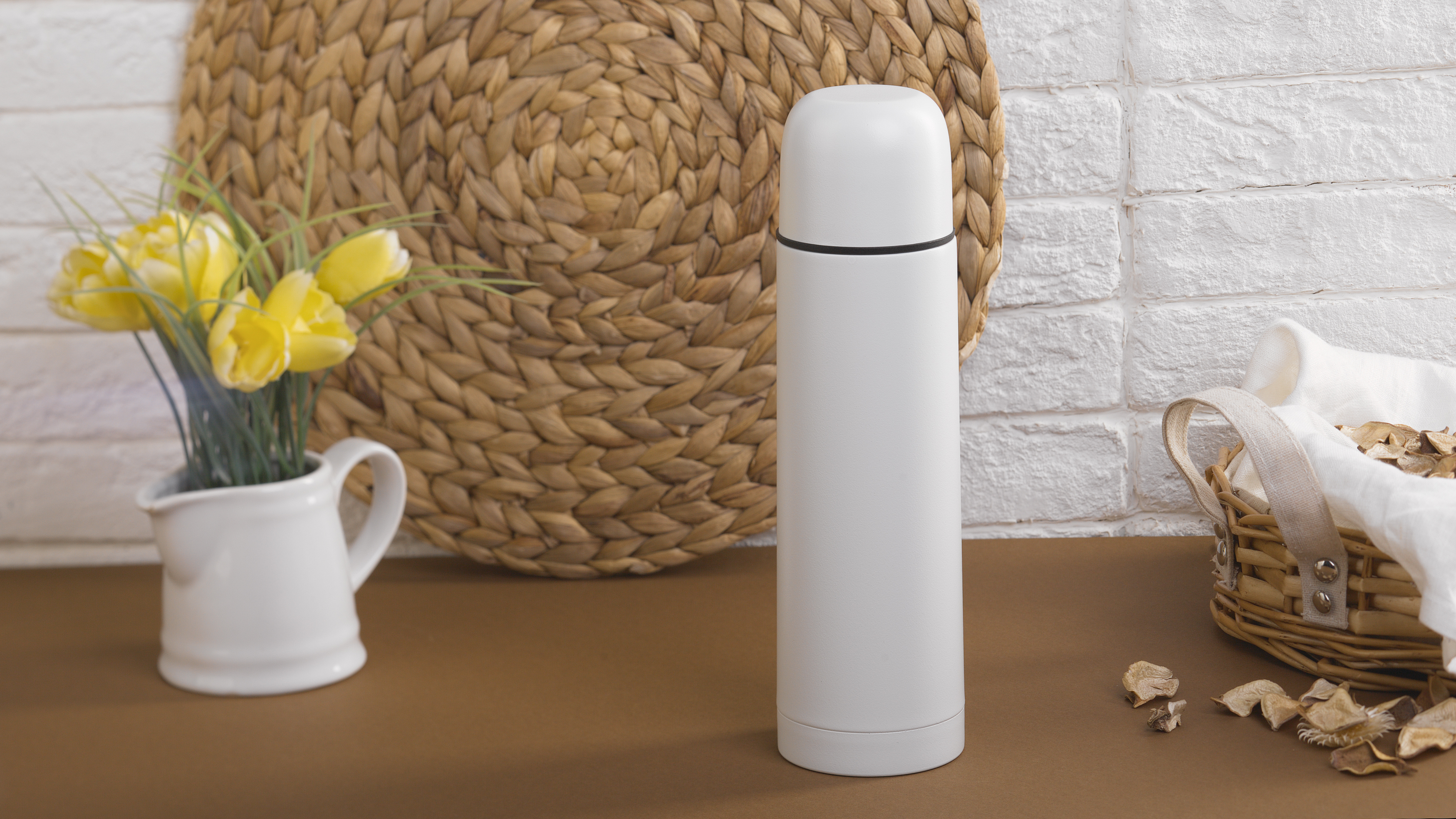 Термос "Крит" 500 мл, покрытие пудра-1