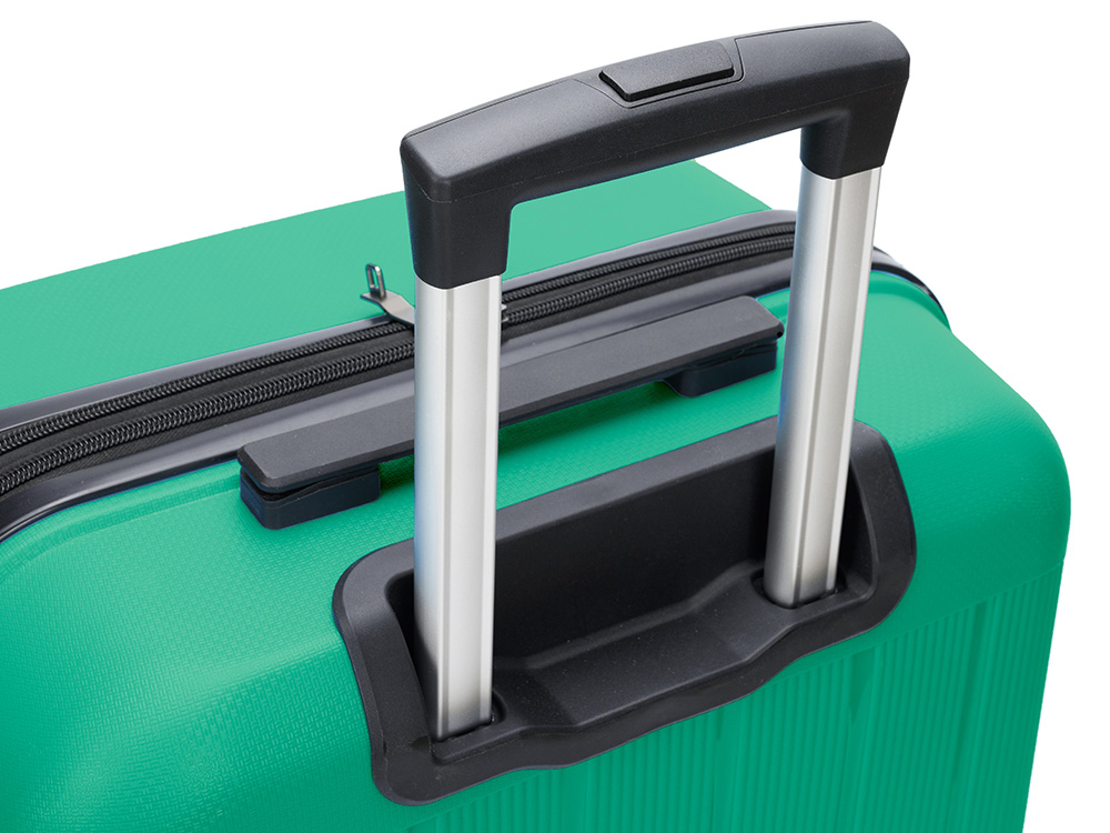 Чемодан TORBER В Отпуск, ярко-бирюзовый, полипропилен, 55 х 36 х 21,5 см, 37 л-2