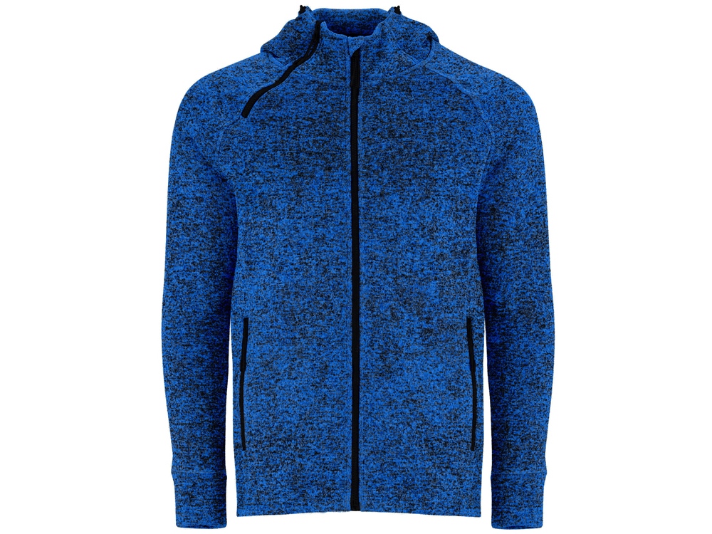Толстовка на молнии Everest, меланжевый королевский синий-0