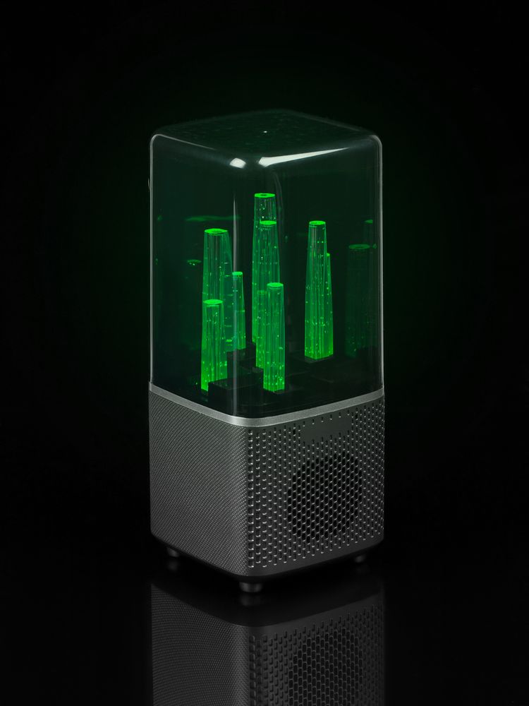 Беспроводная колонка с подсветкой citySound, черная-4