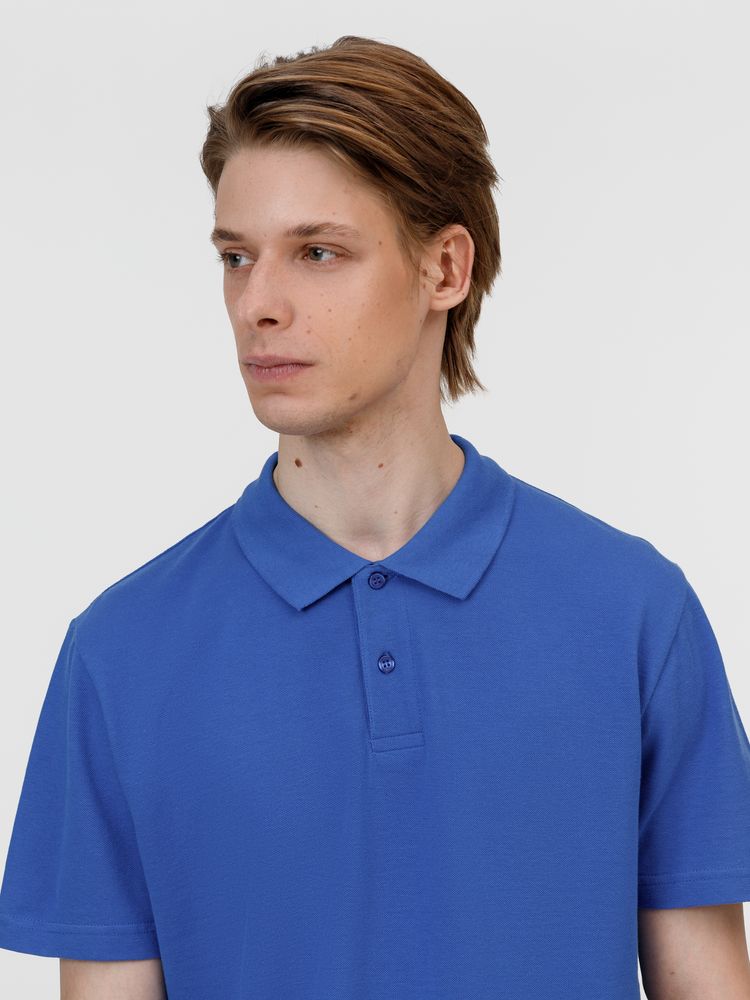 Рубашка поло унисекс Pulse, ярко-синяя (royal)-5