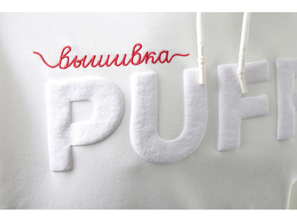 Худи оверсайз Alpha.01 унисекс, молочный, все виды нанесения на текстиле на одной толстовке-16