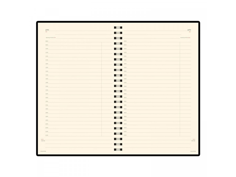 Ежедневник А5 недатированный Milano, серый-2