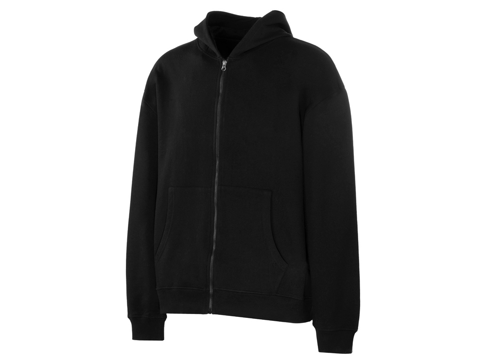 Толстовка оверсайз с капюшоном на молнии Monaco, черный-9