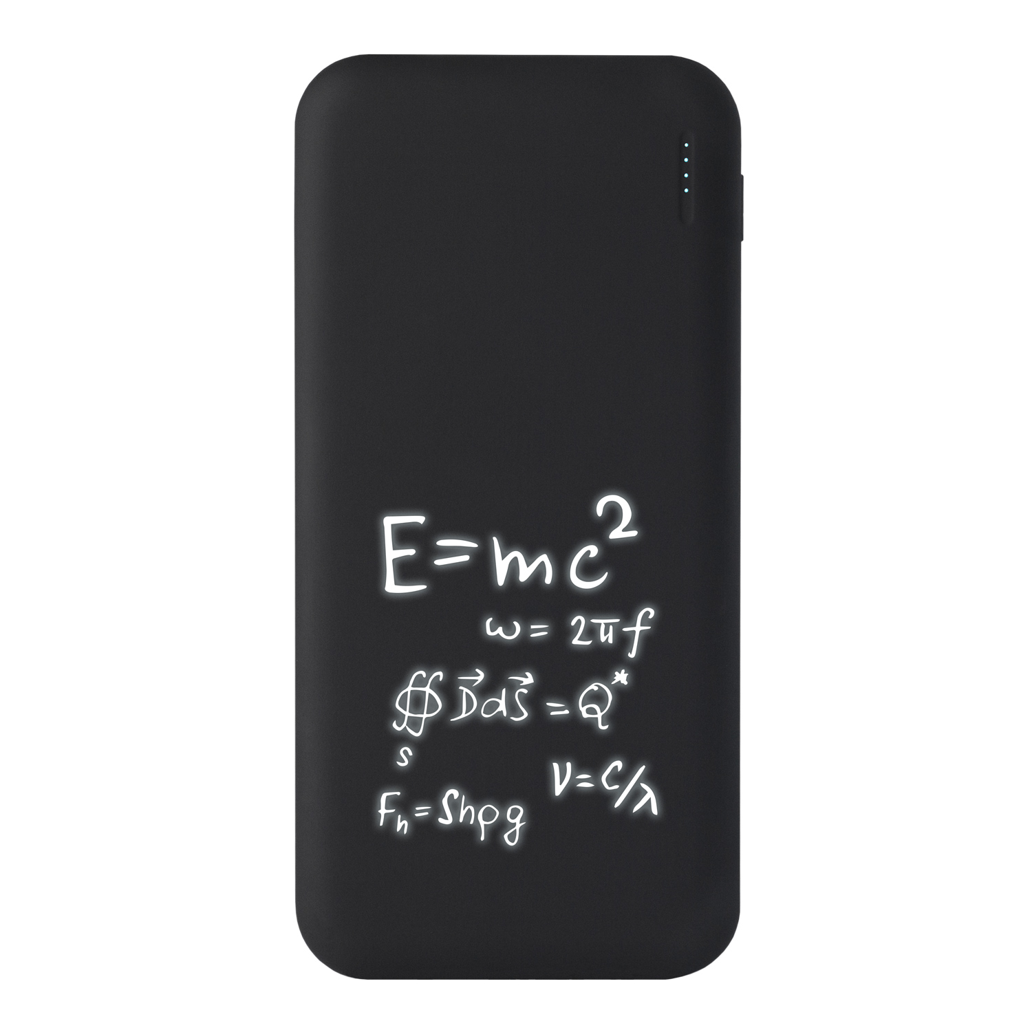 Внешний аккумулятор с подсветкой Люче (Luce) 10000 mAh, черный-8