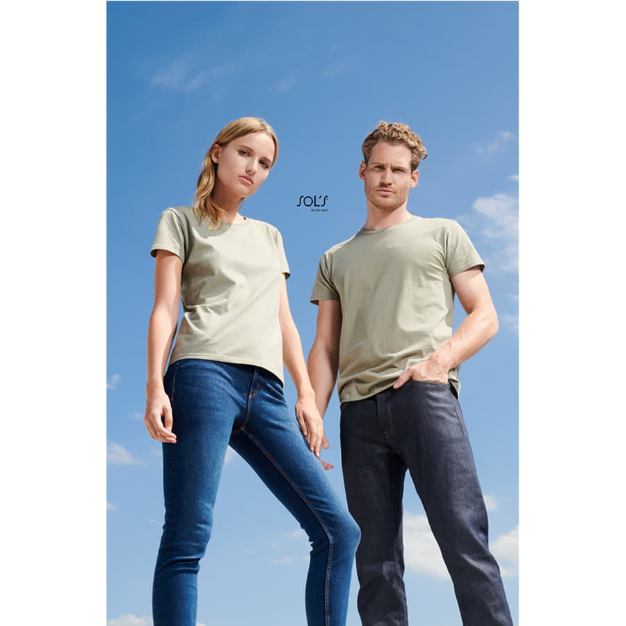 Футболка женская PIONEER WOMEN 180 из органического хлопка, бежевый-1