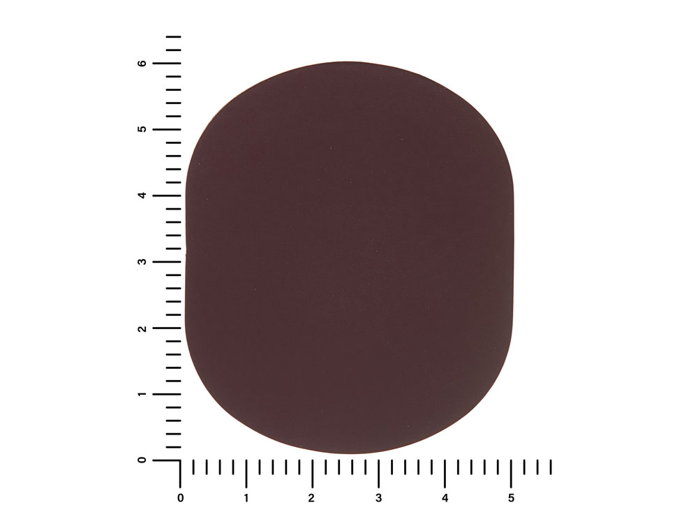 ПАТЧ ОВАЛ soft-touch (коричневый ) 6,0 х 5,0 см-2