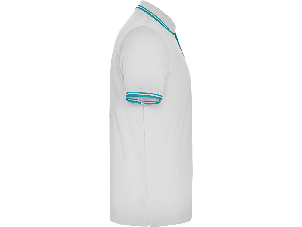 Рубашка поло Montreal мужская, белый/бирюзовый-3