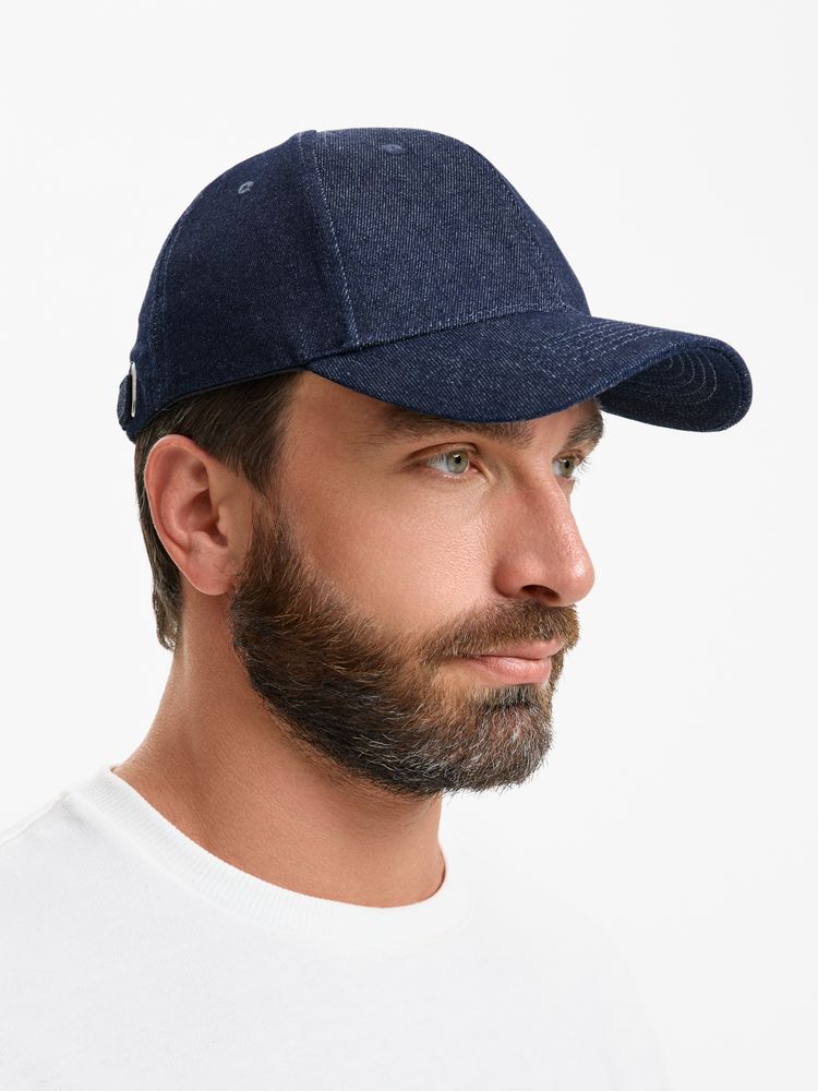 Бейсболка Denimate, темно-синяя-3