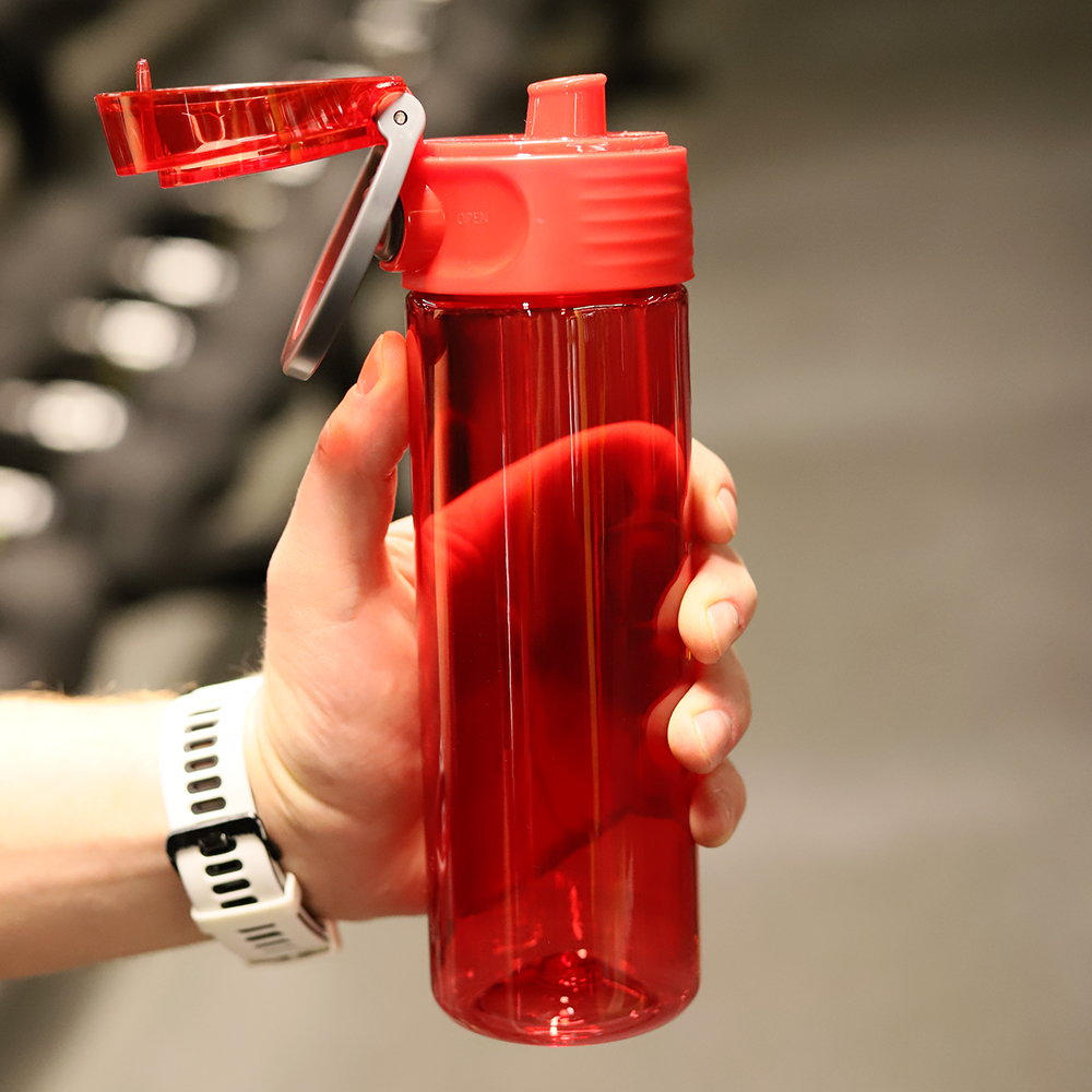 Пластиковая бутылка Barro, Красный-3