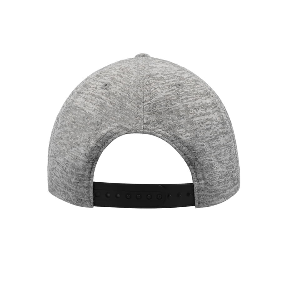 Бейсболка BOOST, 6 клиньев,  пластиковая застежка, серый, черный-4