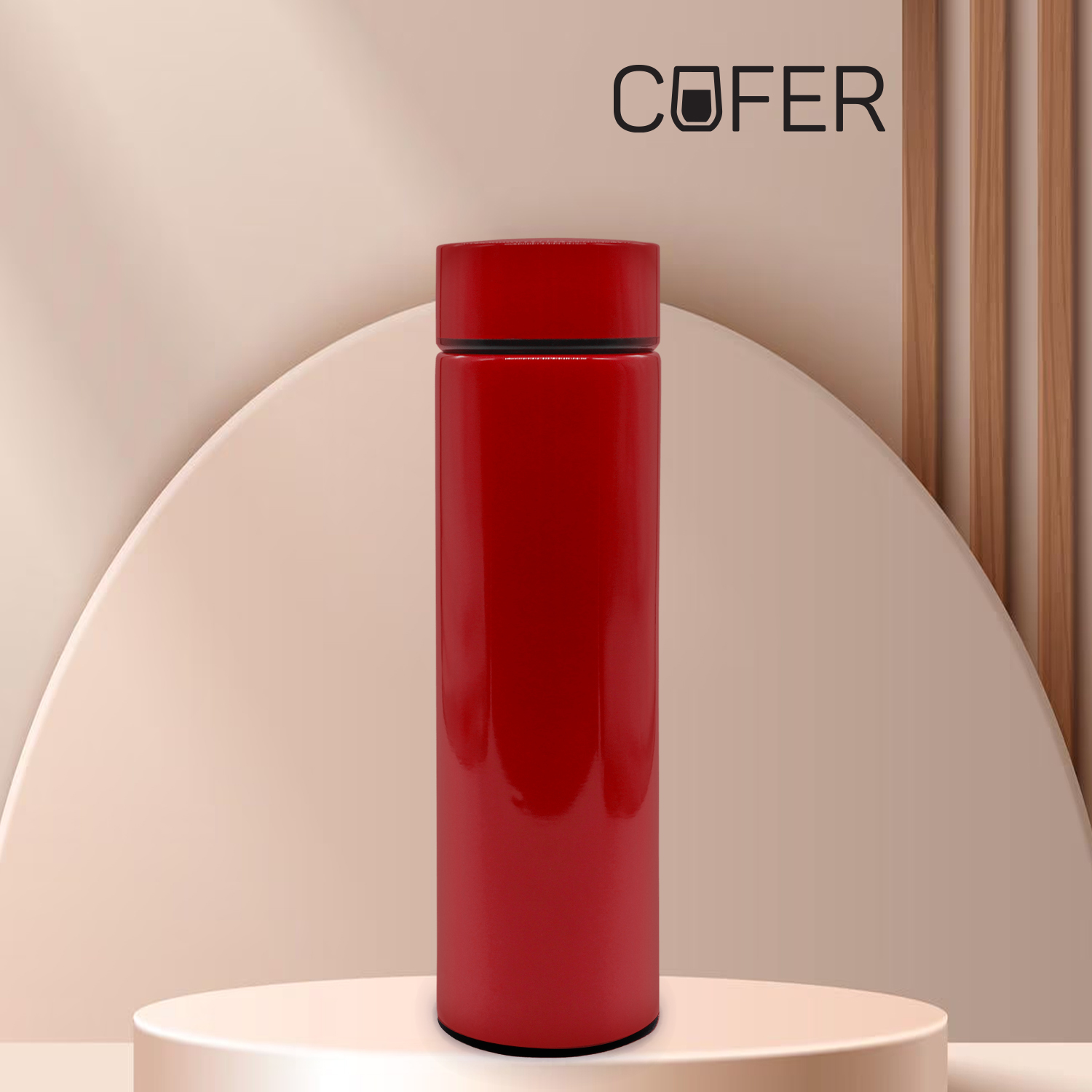 Термос Reactor с датчиком температуры (красный)-0