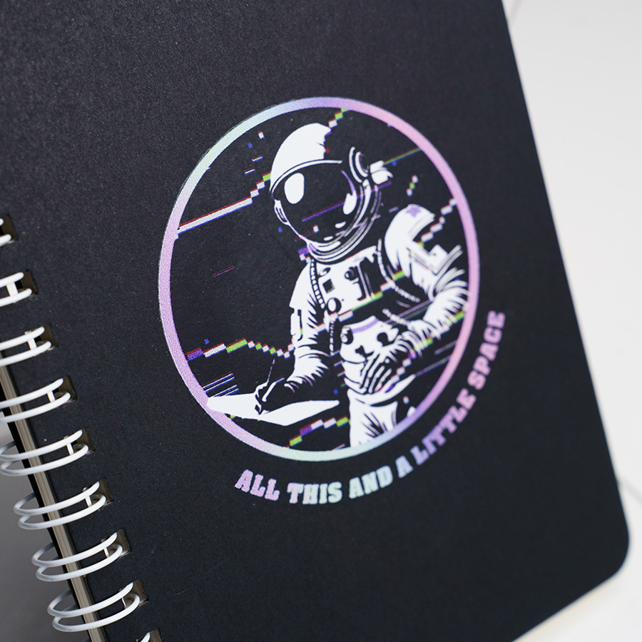 Блокнот на двойной пружине HELIX MINI, 105 х 150  мм, черный с желтым, блок в клеткуБлокнот HELIX MINI, черный, желтый-8