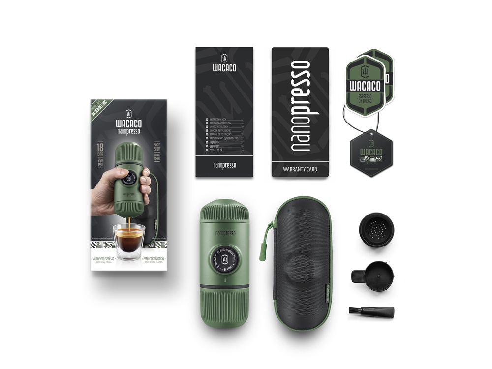 Ручная мини-кофемашина (WACACO Nanopresso) WCCMSGR (Ручная мини-кофемашина цв. Moss Green)-2