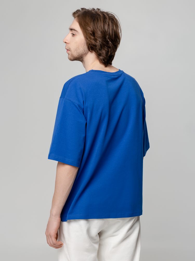 Футболка унисекс оверсайз Street Vibes, ярко-синяя-3