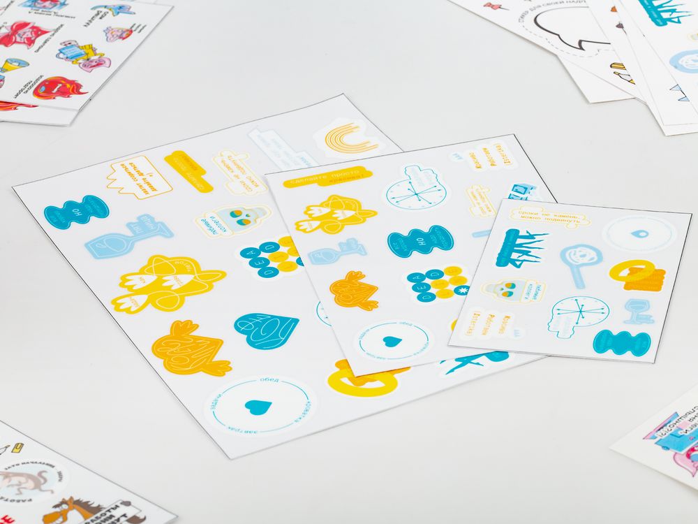 Наклейки UV-DTF Sticker Pack на заказ, M-4
